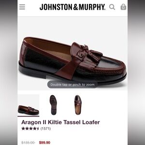 Johnston & Murphy Aragon II Kiltie Tassel Loafer - Black and Brown